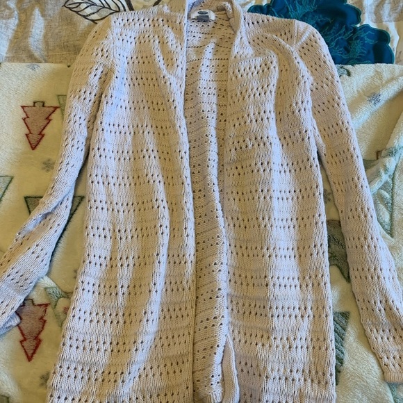 Old navy open knit cream cardigan - Picture 1 of 4